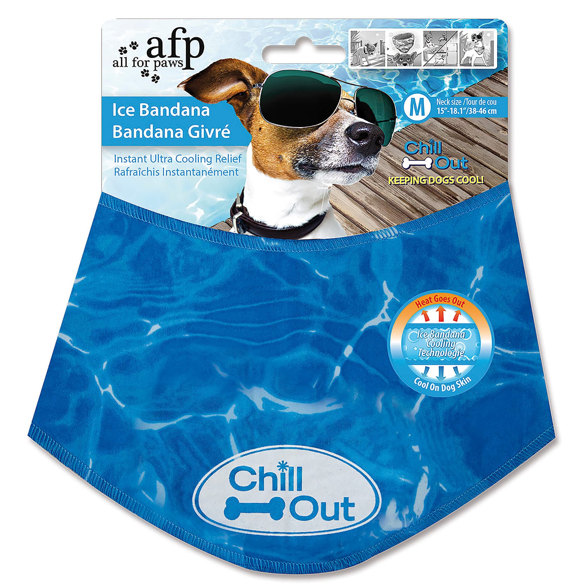 Tout pour pattes chien Bandana 'Chill Out' Bandana L