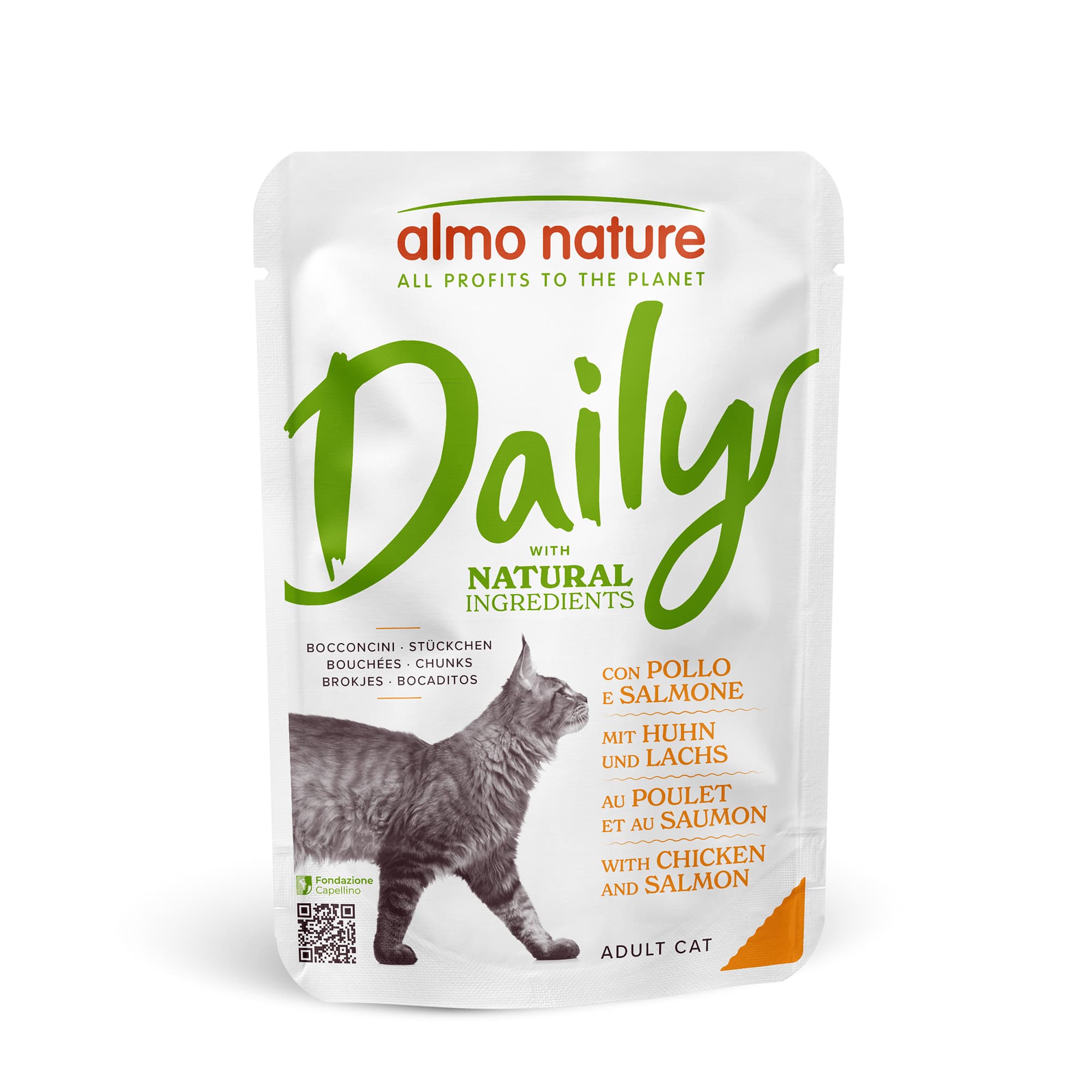 Almo Nature Chat Nourriture humide 'Dailymenu' Poulet et saumon