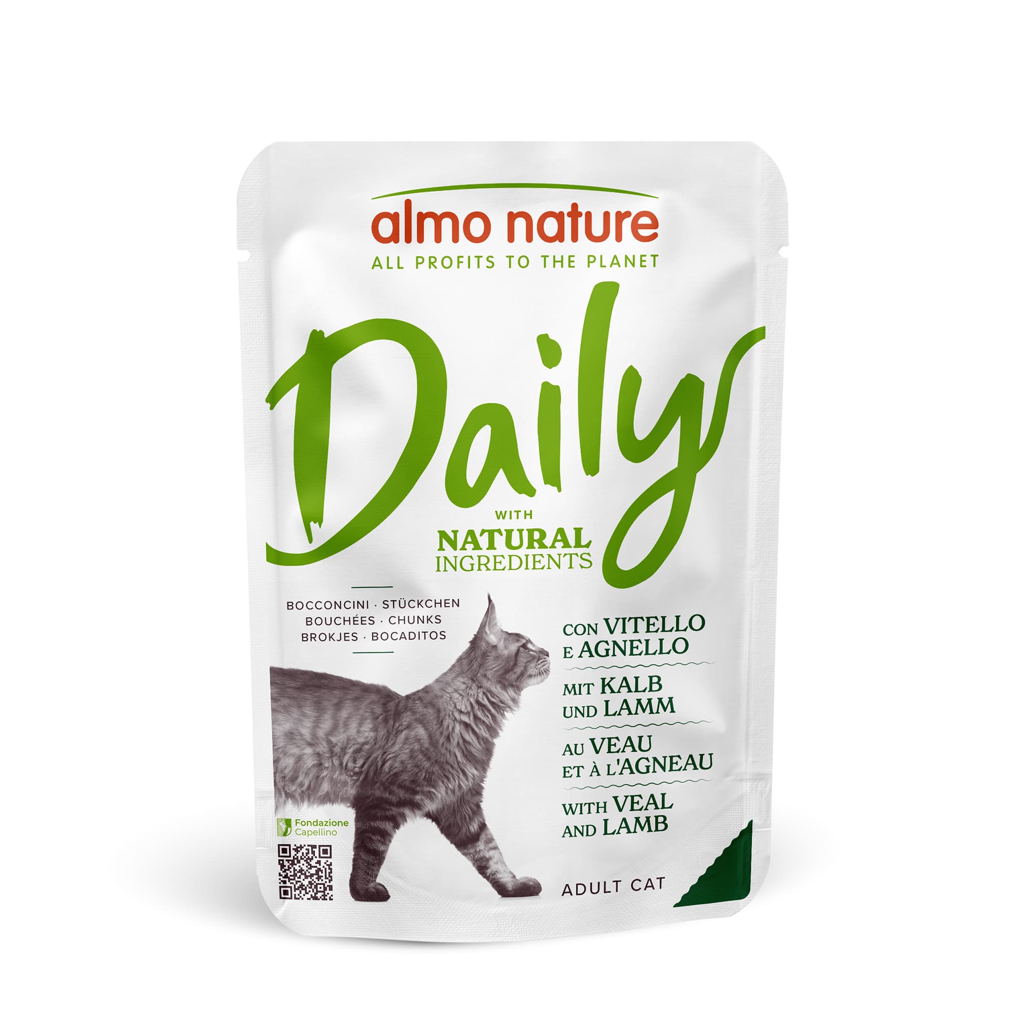 Almo Nature Chat Nourriture humide 'Dailymenu' Veau et agneau