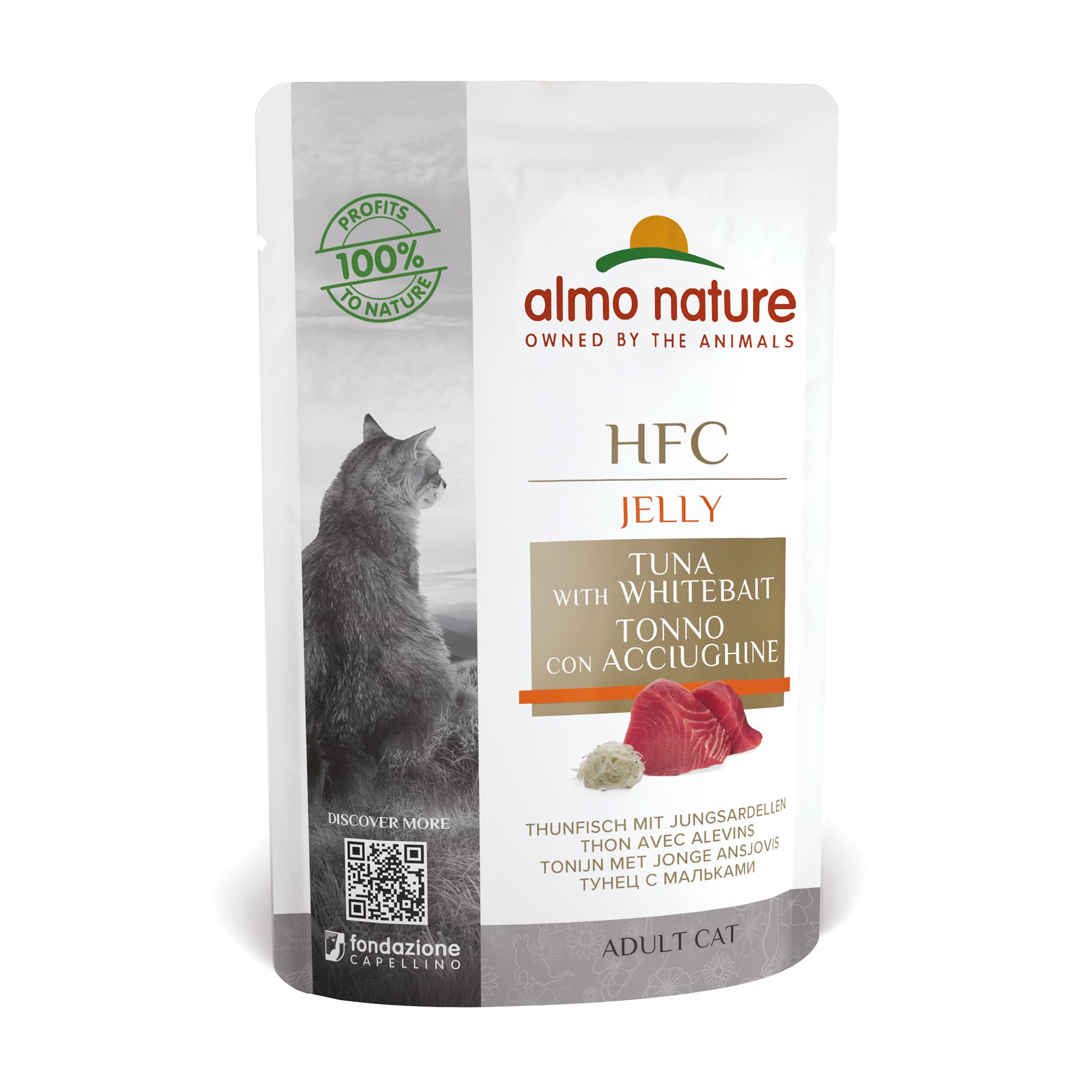 Almo Nature Nourriture humide pour chats 'HFC Jelly' Thon/Anchois