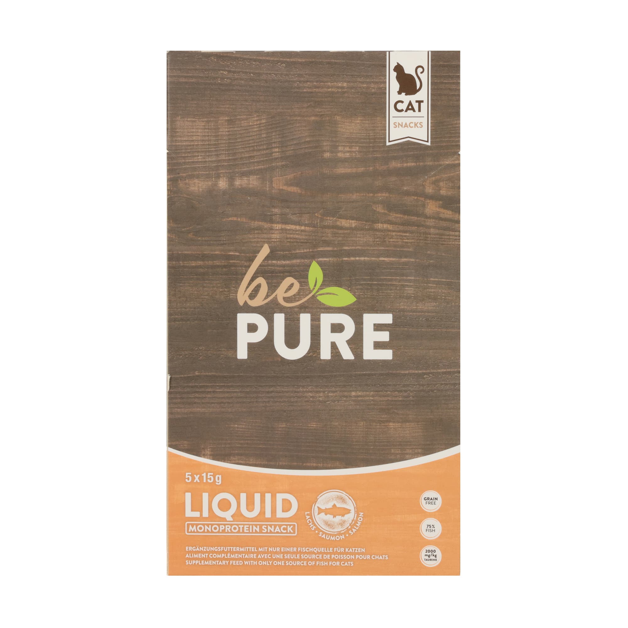 bePure Cat Snack 'Saumon Crémeux Liquide'
