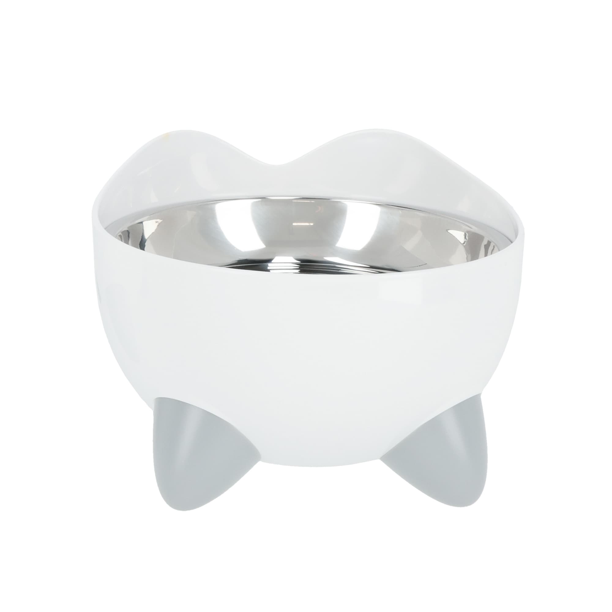 Bol de nourriture pour chats Catit 'Pixi' blanc, surélevé