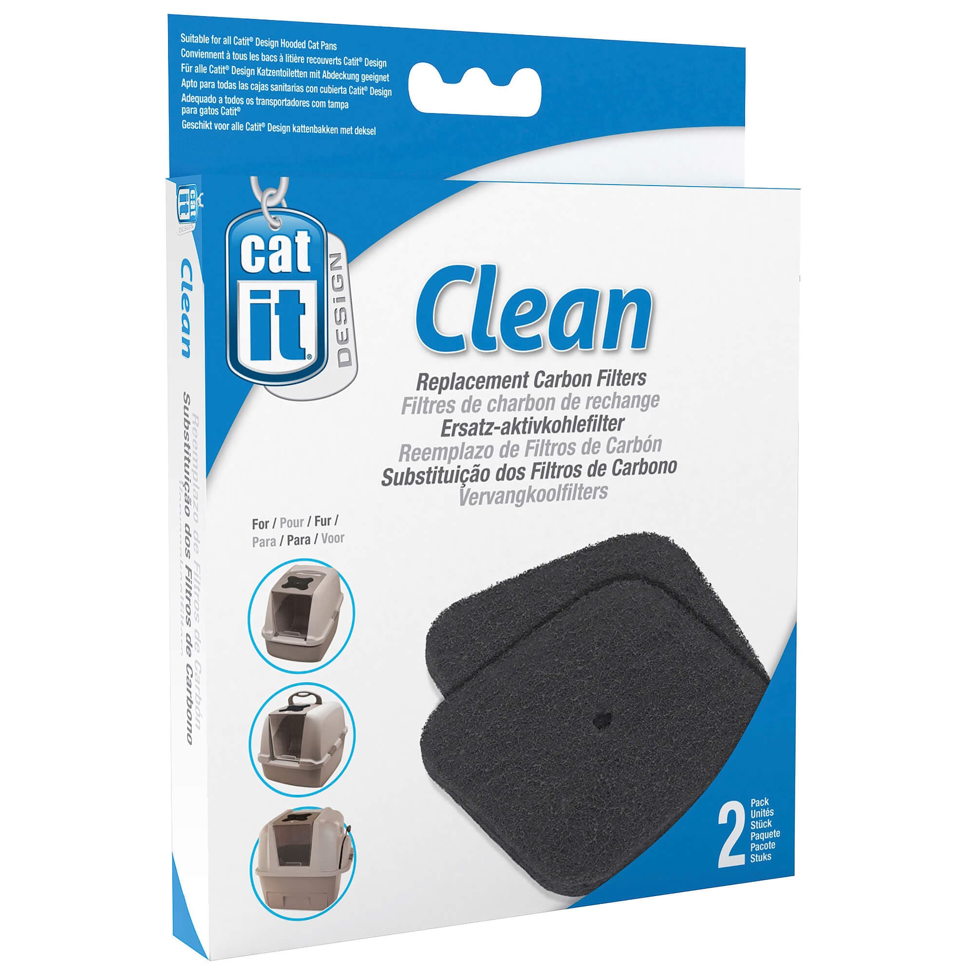 Toilette Catit pour chat « Remplacement du filtre à charbon »