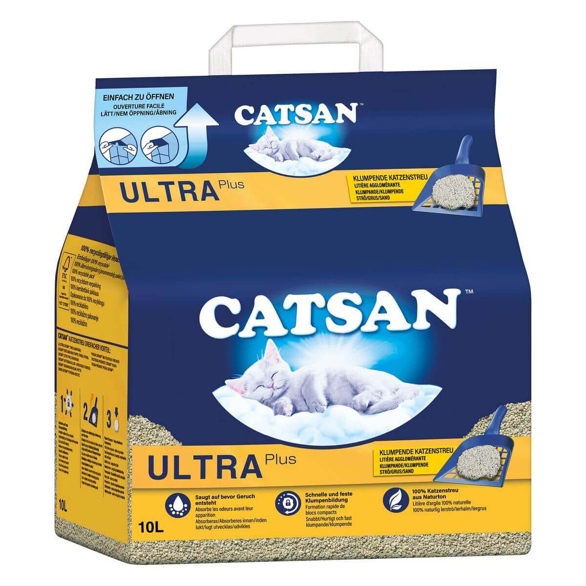 Litière Catsan Cat Litière Ultra Plus Agglomération