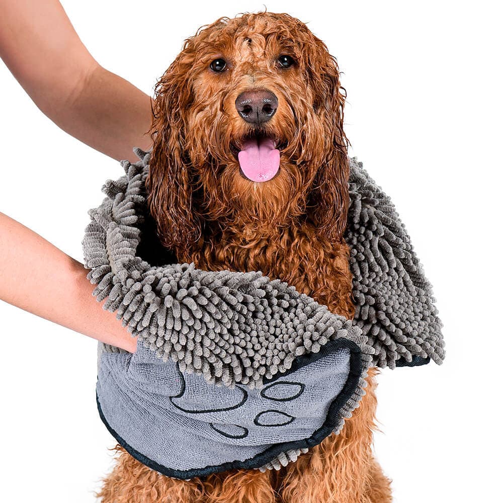 Dog Gone Smart Dog Dirty Serviette 'Dirty Dog Shammy' gris