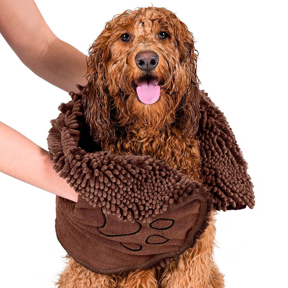 Dog Gone Smart Dog Dirty Serviette 'Dirty Dog Shammy' marron