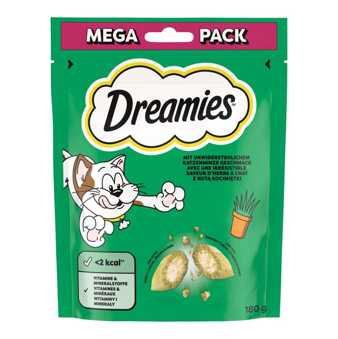 Dreamies Snack pour chats Dreamies avec l’herbe à chat