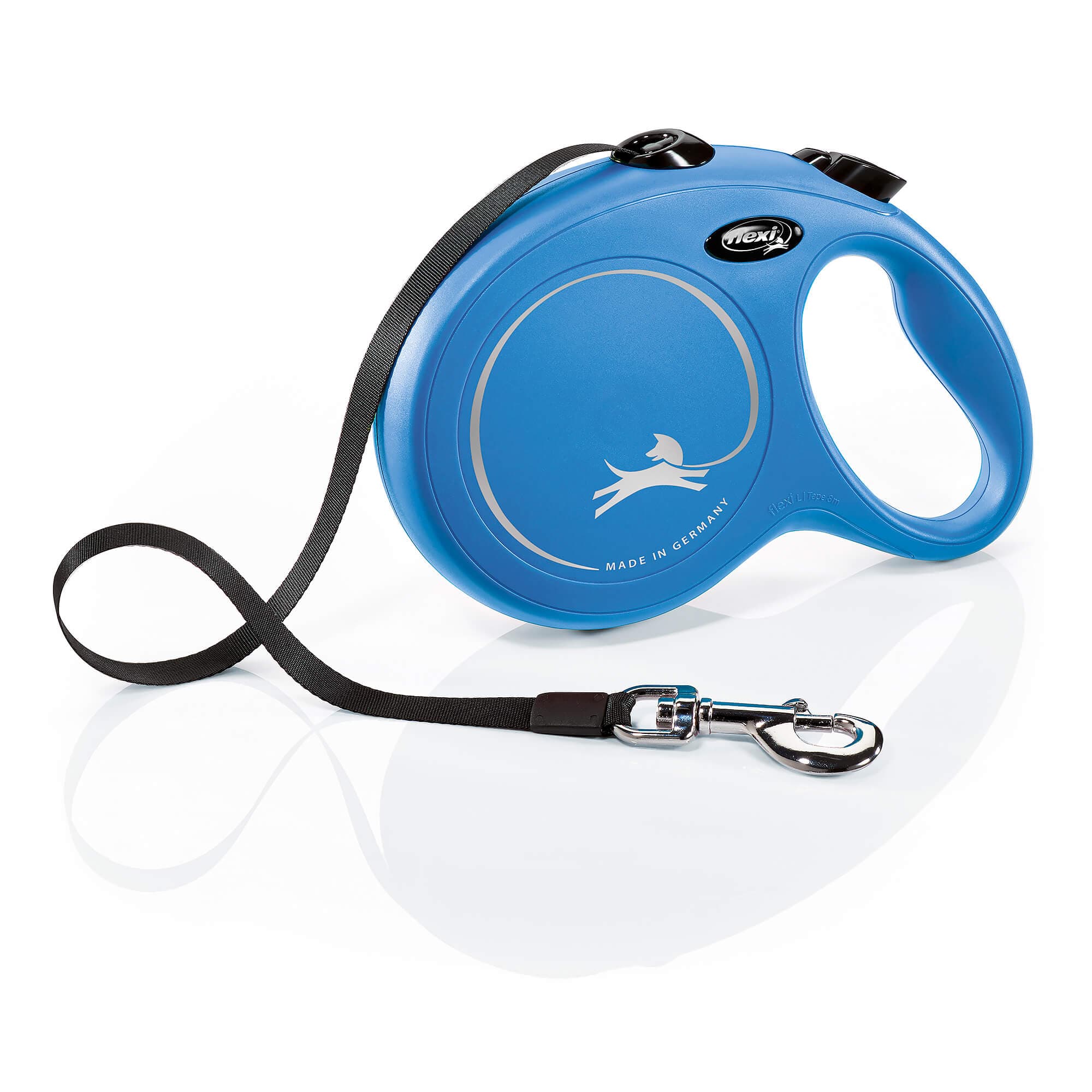 flexi Chien Laisse Rétractable 'New Classic' bleu L