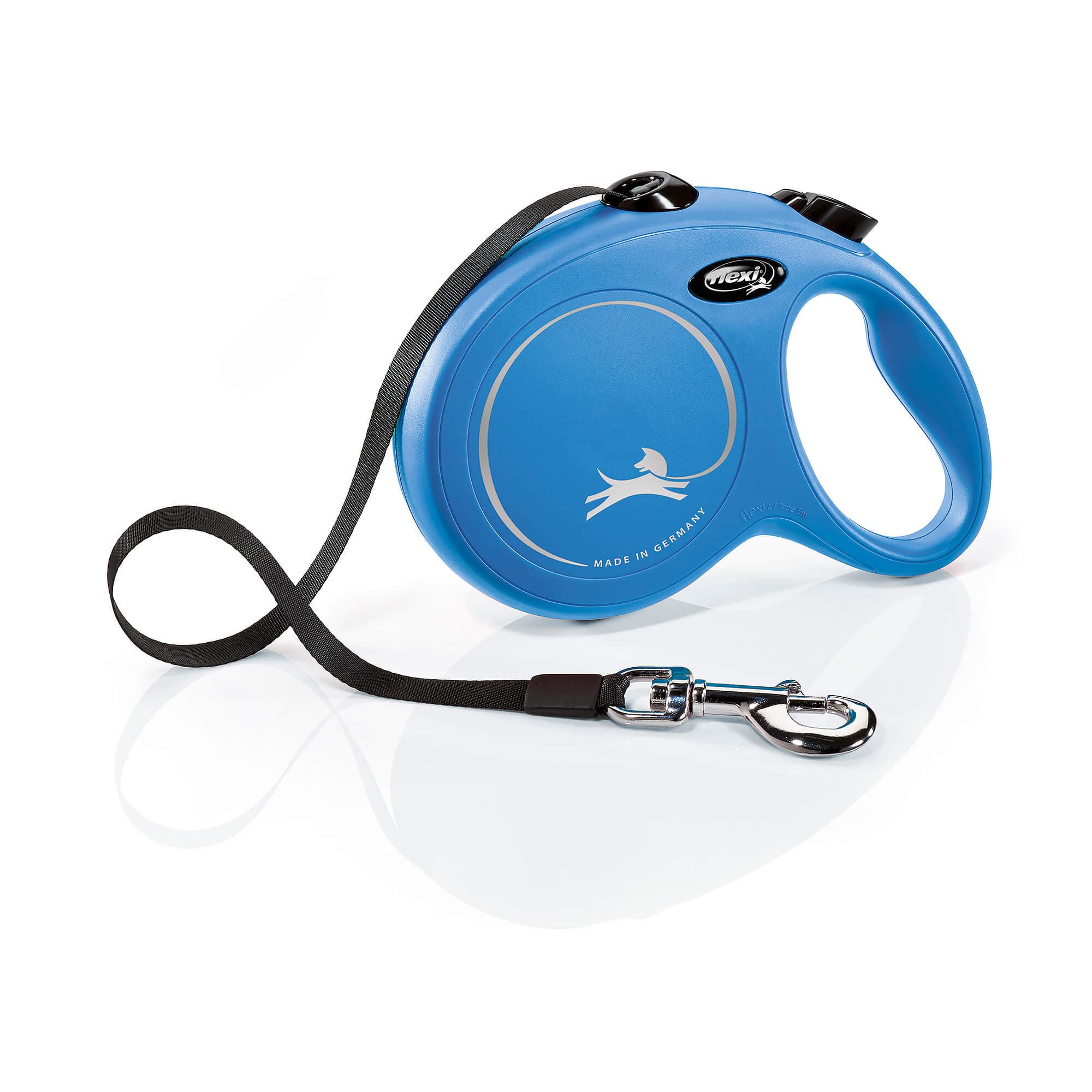flexi Chien Laisse Rétractable 'New Classic' L bleu