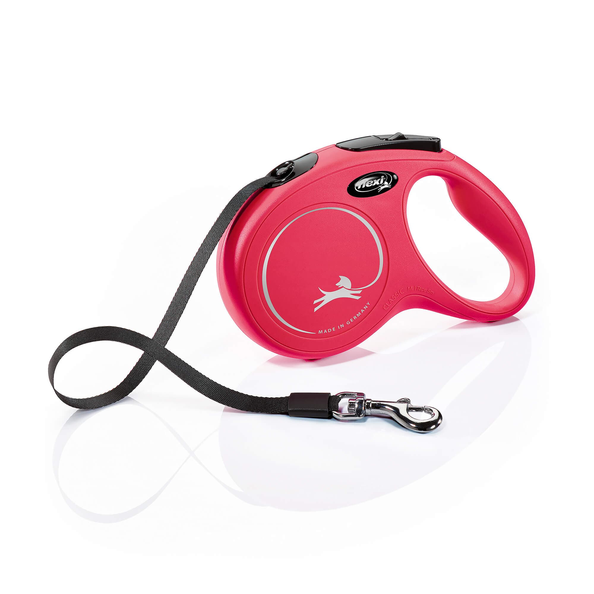 flexi Chien Laisse Rétractable 'New Classic' rouge, M