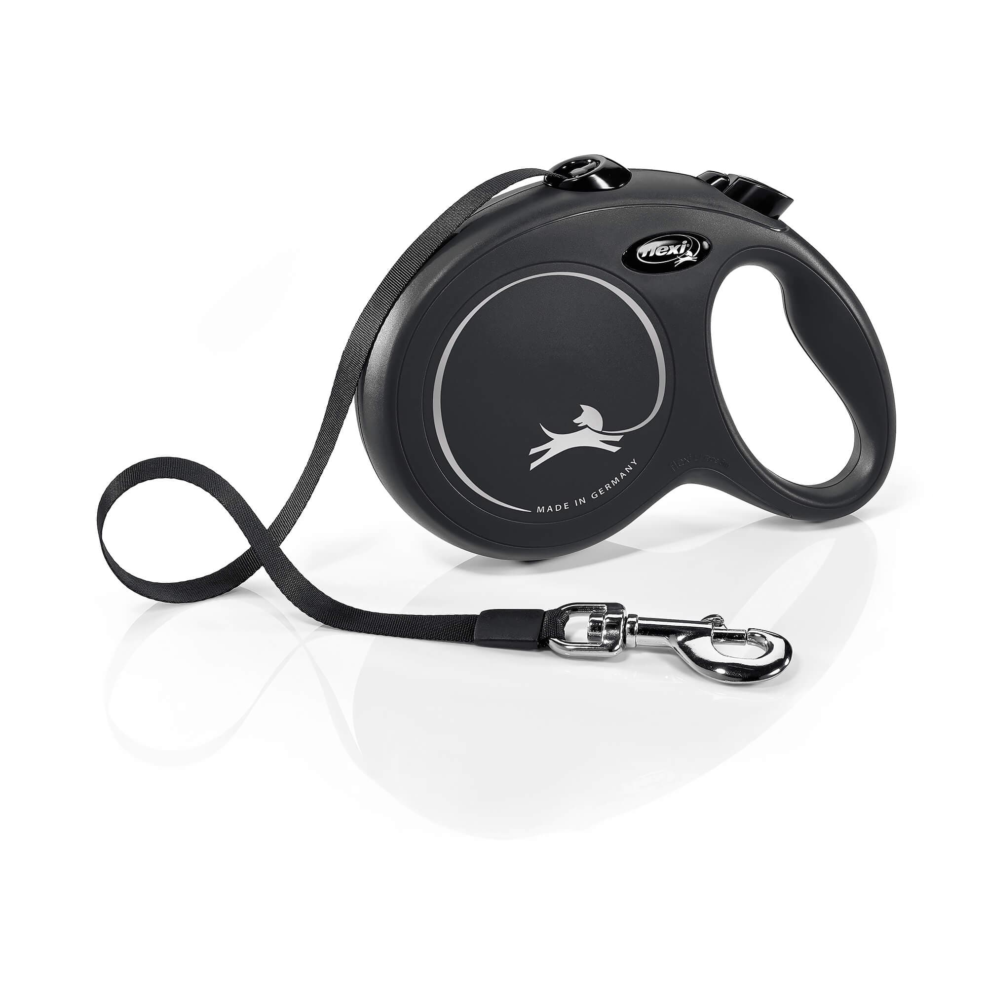 flexi Chien Laisse Rétractable 'New Classic' noir, L