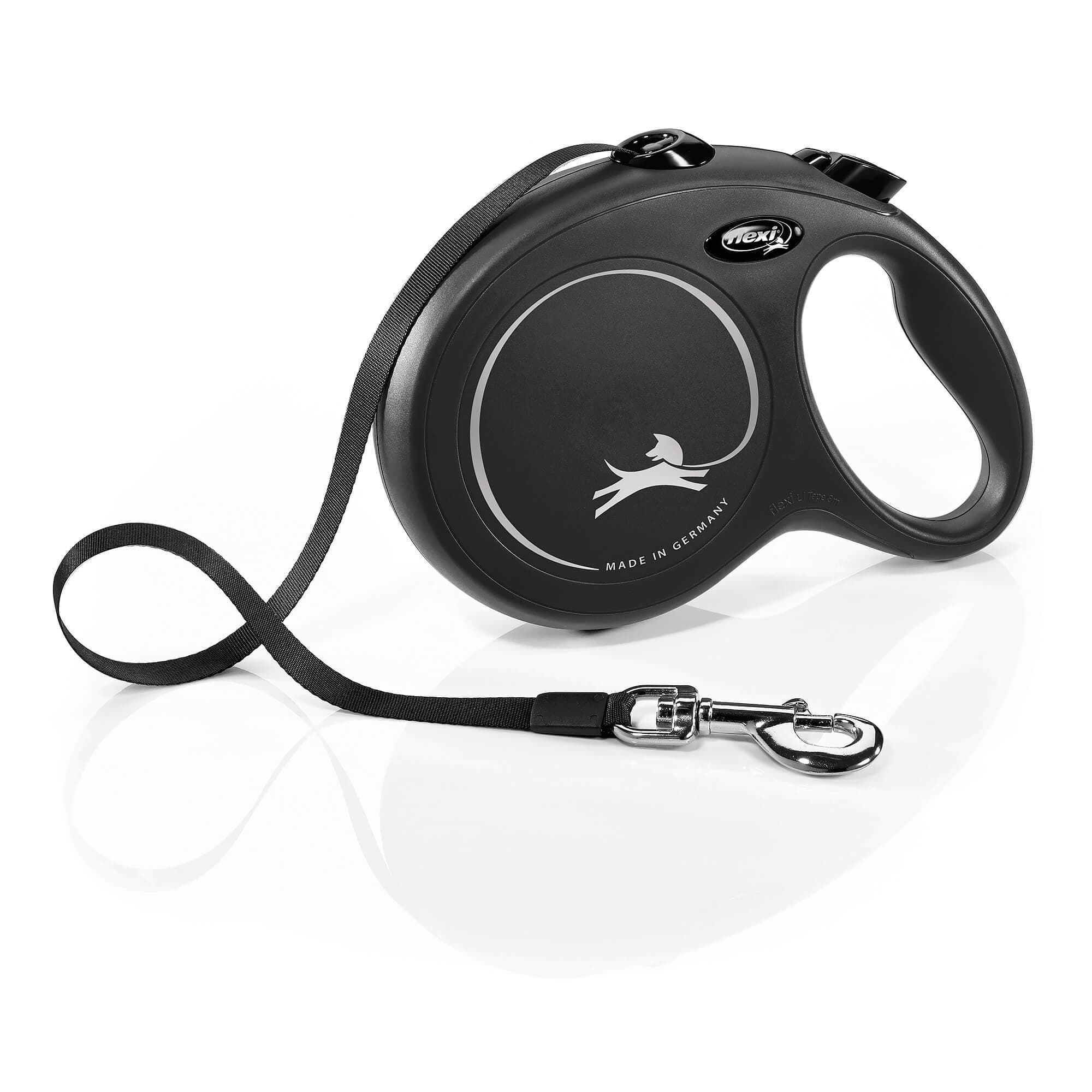 flexi Chien Laisse Rétractable 'New Classic' noir, L