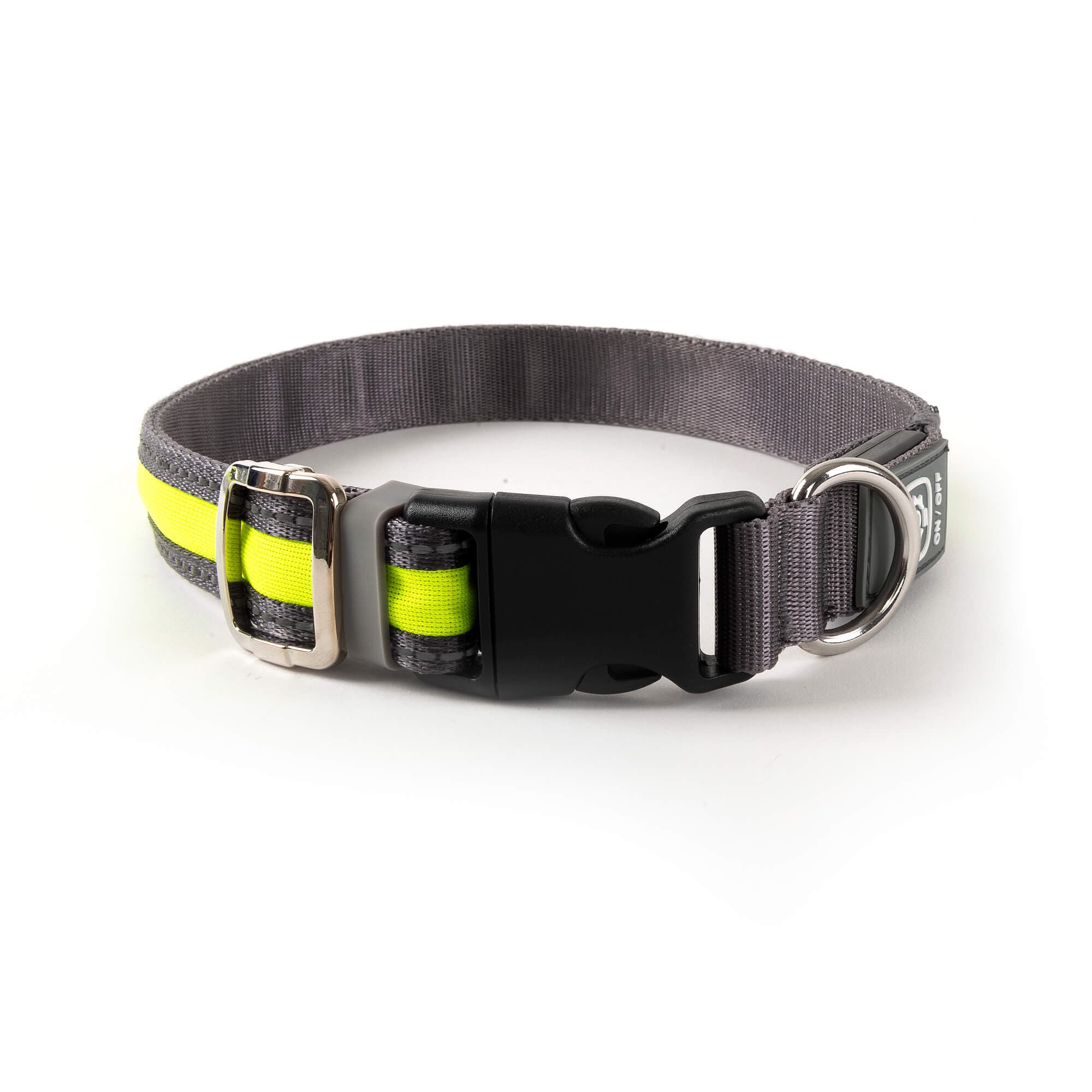 Freezack Collier Chien Léger 'Light-Collar' jaune S/M