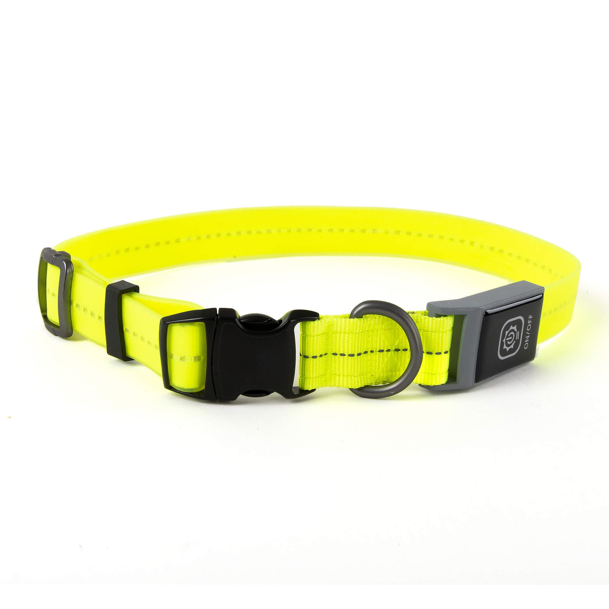 Freezack Collier Chien Léger 'PVC Light-Collar' jaune