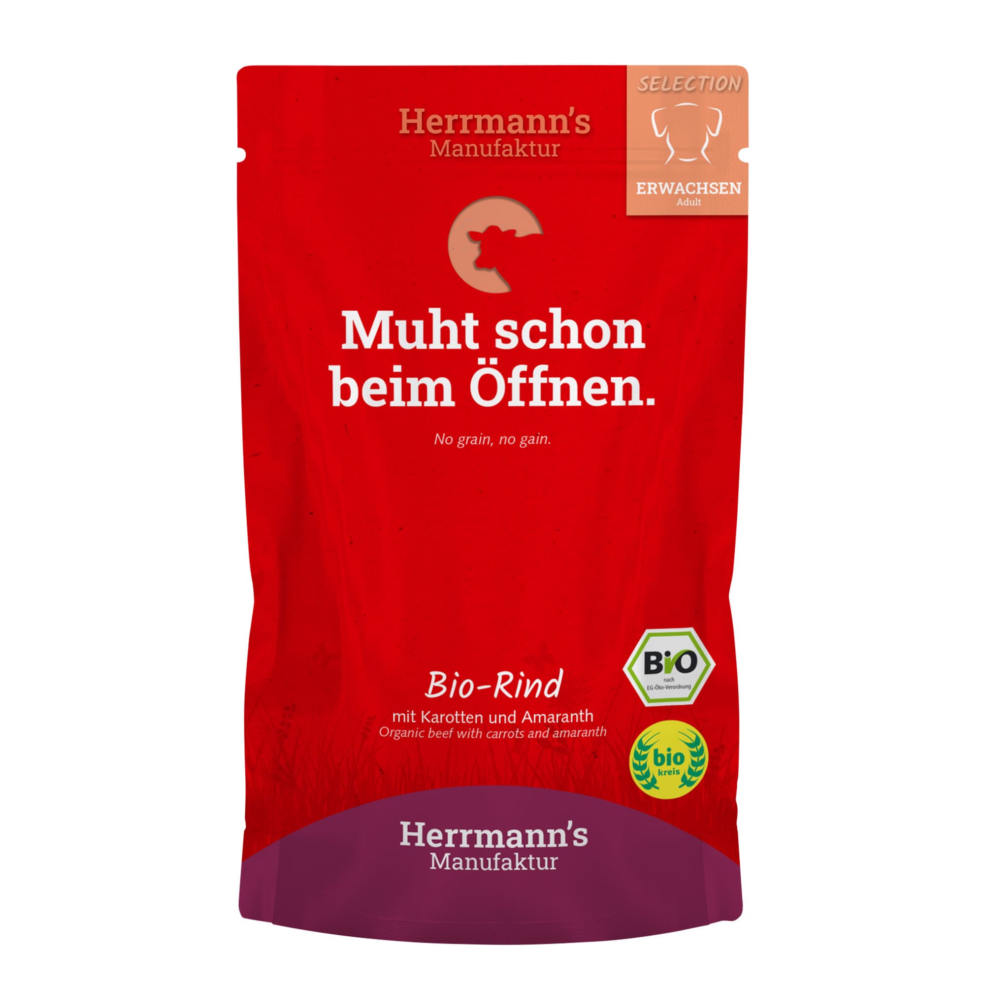 Herrmann’s Chien Nourriture humide 'Bœuf Bio Adulte'