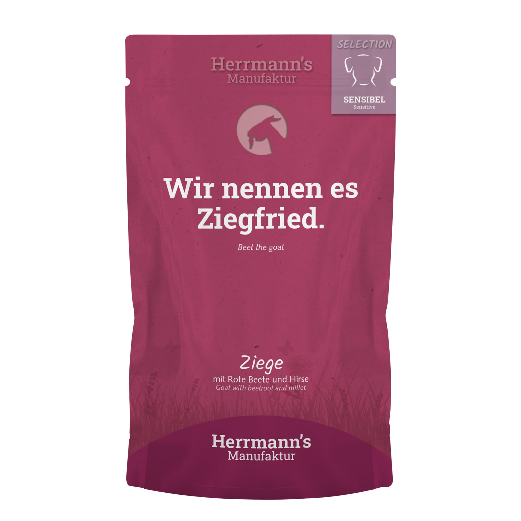 Herrmann's aliment humide pour chien 'chèvre' rote Beete/Hirse