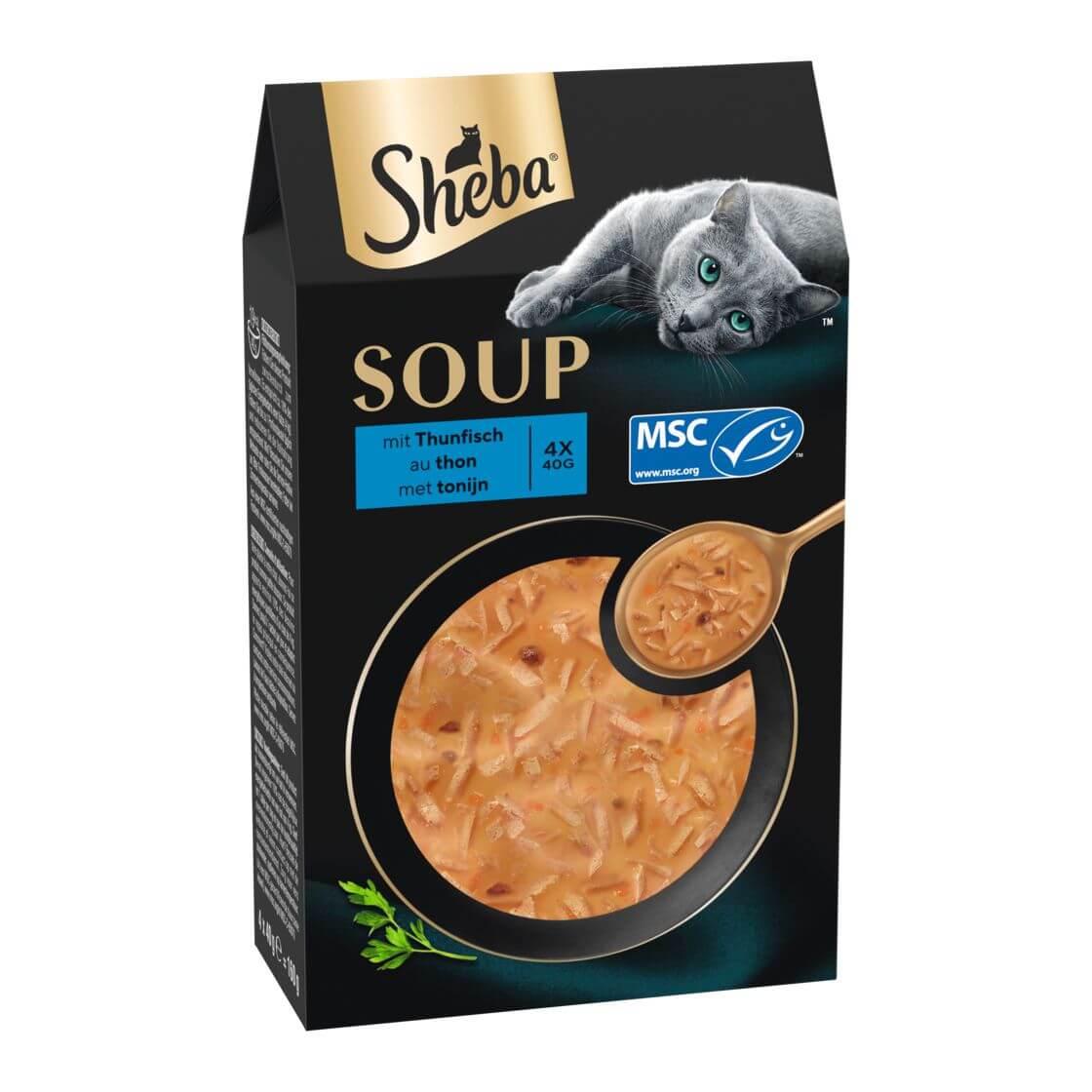 Complément alimentaire Sheba Chat Soupe classique Thunf.Filet