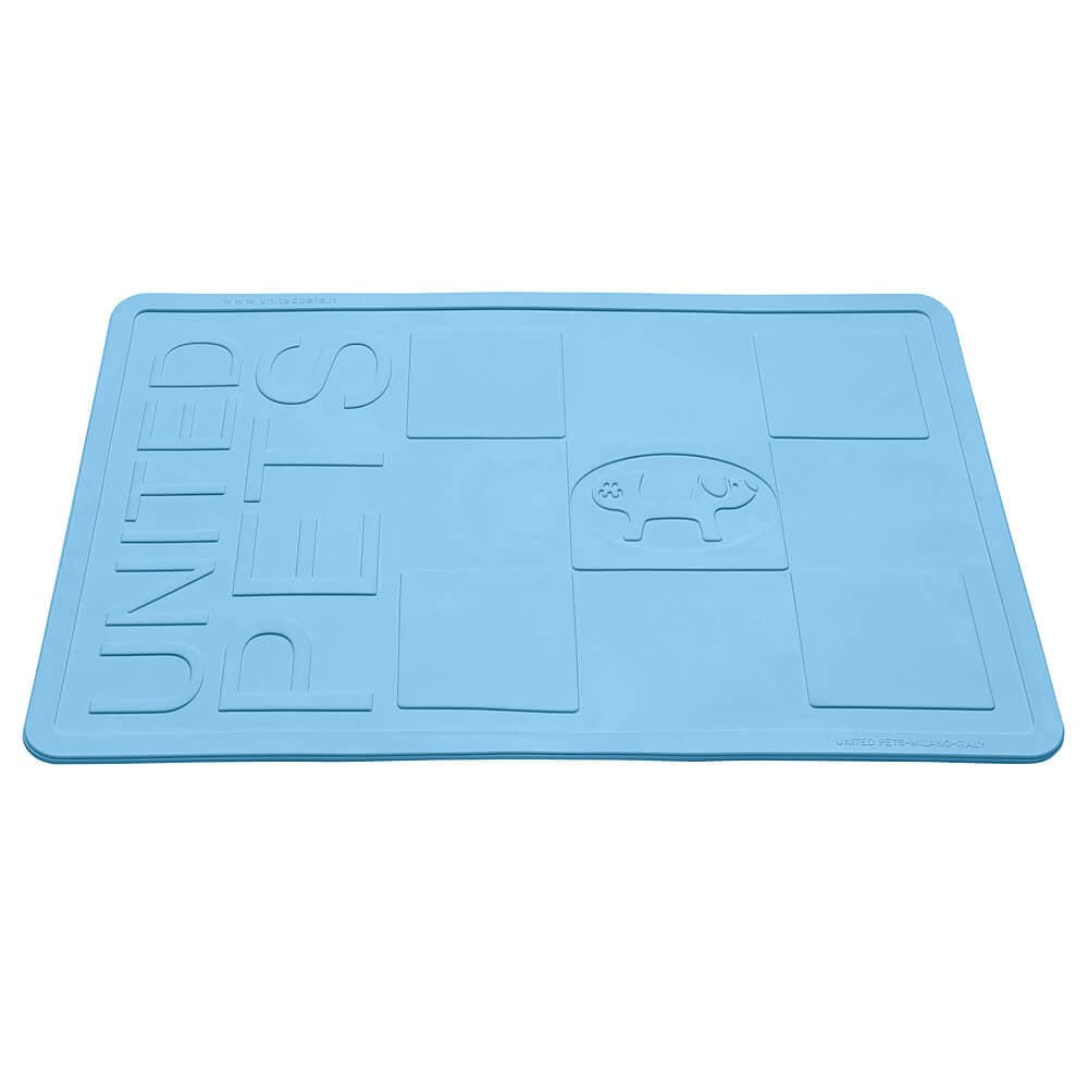 United Pets Tapis de bol 'Mustafa Bowl mat' bleu M