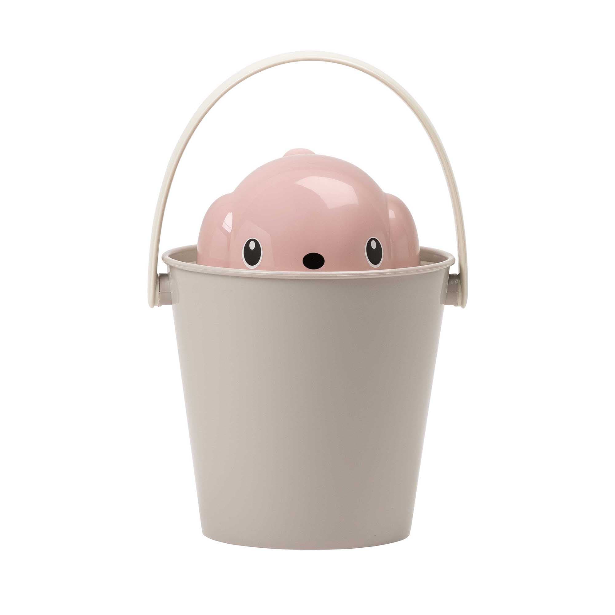 United Pets Boîte de rangement pour nourriture pour chiens 'Crock' rose/gris